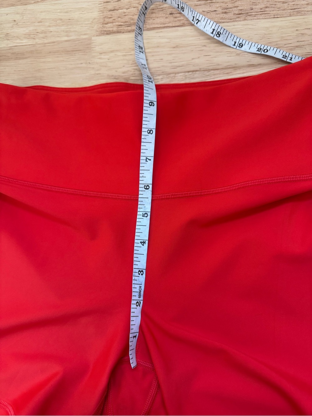 ATHLETA Red Interval Stash 5 Inch Short White Stripe - Picture 9 of 10